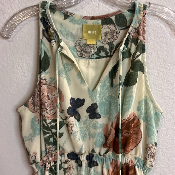 Anthropologie Maeve floral dress women's size 2 ruffle spring wedding butterfly - Picture 2 of 7